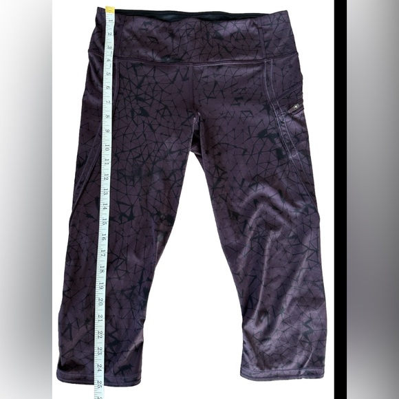 Lululemon Women Purple Black Activewear Leggings (Small) - Picture 2 of 4